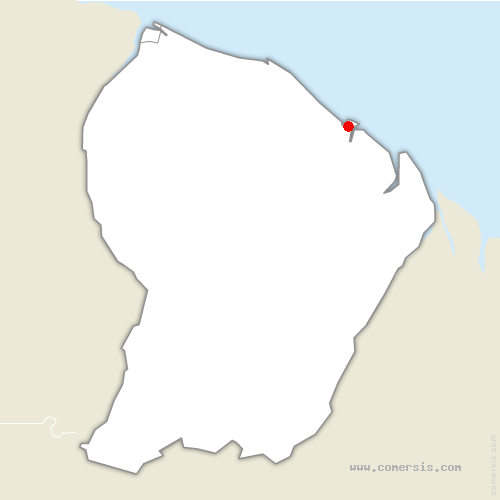 carte de localisation de Cayenne