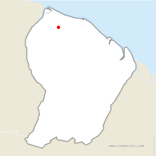 carte de localisation de Iracoubo