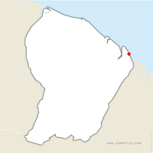 carte de localisation de Ouanary