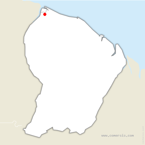 carte de localisation de Saint-Laurent-du-Maroni